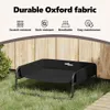 vidaXL Hundebett Schwarz 75 x 75 x 30 cm Stahl Produktbild-Vorschau 5