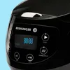 Close-up of a black rice cooker's control panel. Anteprima dell’immagine prodotto