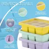 3 Stück Eiswürfelform, Silikon Eiswürfelbehälter XL Mit Produktbild-Vorschau 5
