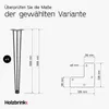HOLZBRINK - Tischbeine aus Metall | Möbelfüße | Produktbild-Vorschau 2