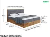 MEBLINI Boxspringbett mit Bettkasten - Gepolstert Produktbild-Vorschau 7
