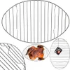 A collection of roasting racks, one with a roasted chicken on it, and a product tag. Produktbild-Vorschau