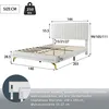 Polsterbett Doppelbett 140 x 200 cm, mit LED-Leuchten und Produktbild-Vorschau 6