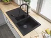 Miscelatore da cucina con bocca estraibile, nero, Anteprima dell’immagine prodotto 10