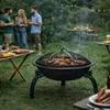 Braciere da giardino con funzione grill e coperchio 55 cm, Anteprima dell’immagine prodotto 5