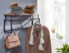 FineBuy Wandgarderobe Mango Massivholz 70cm Ablage - Produktbild-Vorschau 2