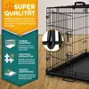 TRESKO® Hundekäfig 62x45x52cm Metall Transportkäfig Auto Produktbild-Vorschau 3