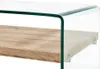 Tavolino trasparente 98×45×31 cm in vetro temperato Anteprima dell’immagine prodotto 3