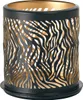 1 Duni Kerzenhalter Safari Zebra, schwarz, Metall, 188177 Produktbild-Vorschau 1