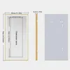 WISFOR LED Badspiegel mit goldenem Aluminiumrahmen Produktbild-Vorschau 7