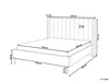 BELIANI Polsterbett Hellbeige Bouclé mit Lattenrost 140 x Produktbild-Vorschau 3