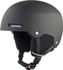A black Alpina Zupo ski helmet is shown against a white background. Voir les images du produit