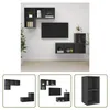The Living Store TV-Wandschränke 4 Stk. Hochglanz-Grau Produktbild-Vorschau 6
