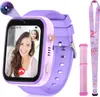 （Lila）Kinder-Smartwatch 4G mit GPS und Telefon, Smartwatch Produktbild-Vorschau 2