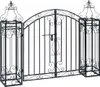 vidaXL Deko Gartentor Schmiedeeisen 122×20,5×100 cm Produktbild-Vorschau 1