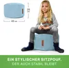 Green Bean® Indoor Sitzhocker Pouf 45x25cm EPS-Perlen Produktbild-Vorschau 7