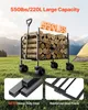 A heavy-duty wagon filled with firewood in an outdoor setting with a tent in the background. Produktbild-Vorschau