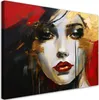 Feeby - Leinwand Bilder - Frau Gesicht Abstraktion - 30x20 Produktbild-Vorschau 1