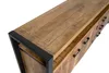 Sideboard Nairobi 45 x 80 x 211 cm Mangoholz Stahl Schwarz Produktbild-Vorschau 2