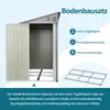 Metalen schuurtjes, 4x10 voet, inclusief vloerplaat, plat Productafbeelding-voorbeeld 4