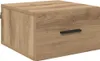 A single wooden nightstand with a drawer and a black handle, shown from a slight angle. Produktbild-Vorschau