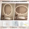 Specchio da bagno ovale COSTWAY, specchio con Anteprima dell’immagine prodotto 9