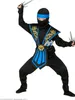 Kombat Ninja Kostüm für Kinder blau Produktbild-Vorschau 5