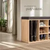 Meuble à chaussures Banc de rangement avec coussin d'assise Voir les images du produit 7