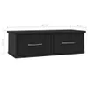 vidaXL Wand Schubladenregal Schwarz 60x26x18,5 cm Produktbild-Vorschau 8