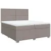 Möbel Boxspringbett mit Matratze Taupe 200x200 cm Stoff - Produktbild-Vorschau 3