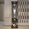 ProximaX Schwarz hochglanz Vitrinenschrank mit LED Produktbild-Vorschau 4