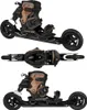 Powerslide XC Skeleton 150 Off-Road korčule black/brown Náhľad obrázku produktu 1