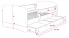Lit d'enfant 160x80 avec protection contre les chutes, Voir les images du produit 3