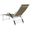 Sonnenliege Textilene und Aluminium Taupe Produktbild-Vorschau 5