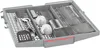 A dishwasher cutlery basket filled with various utensils and two small white bowls. Voir les images du produit