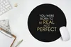 MuchoWow® Mauspad Mousepad Perfekt - Gold - Weiß - Zitate Produktbild-Vorschau 5