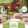 tillvex® Alu Sonnenschirm Rechteckig Ø 330 cm mit LED Solar Produktbild-Vorschau 3
