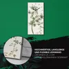 Wanduhr Uhr Wandbild Leinwand 30x60 Malerei Blumen Zweig Produktbild-Vorschau 5