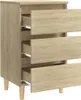 VidaXL 805893, Dub, Dřevo, 400 mm, 350 mm, 690 mm, 1 kusů Náhled obrázku produktu 4