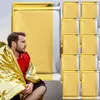 10er Set Zuverlässige Rettungsdecke, 210 x 160 cm, gold - Produktbild-Vorschau 1
