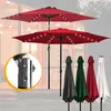 Clanmacy Sonnenschirm Ø2.7m inkl. LED Gartenschirm 360° Produktbild-Vorschau 1