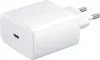 A white Samsung wall charger with a USB-C port and European-style prongs. Produktbild-Vorschau