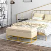 Banc HOMCOM avec rangement, banc rembourré, banc-lit aspect Voir les images du produit 2