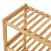 Schuhregal ’Dammfleth’ 55 x 67,5 x 27 cm Bambus Produktbild-Vorschau 5