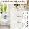 Cassettone ondulato a 6 cassetti - Bianco, elegante e Anteprima dell’immagine prodotto 4