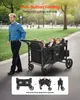 Wagon Kinderwagen für 4 Kinder Push Pull Faltbare Produktbild-Vorschau 2