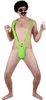 Mankini verde neon per uomo Anteprima dell’immagine prodotto 2