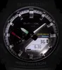 A close-up view of a Casio G-Shock watch face, showing the analog hands and digital display. Produktbild-Vorschau
