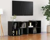 vidaXL Armoire TV noir brillant 104x30x52cm Bois composite Voir les images du produit 9