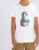 Mr. & Mrs. Panda Organic Kinder T-Shirt Pinguin Buch 9-11 Produktbild-Vorschau 3